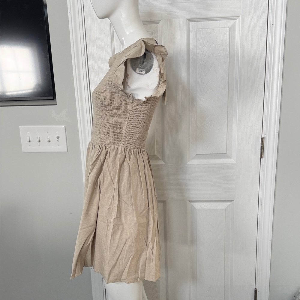 English Factory Cream Ruffle Mini Dress - Picture 8 of 11